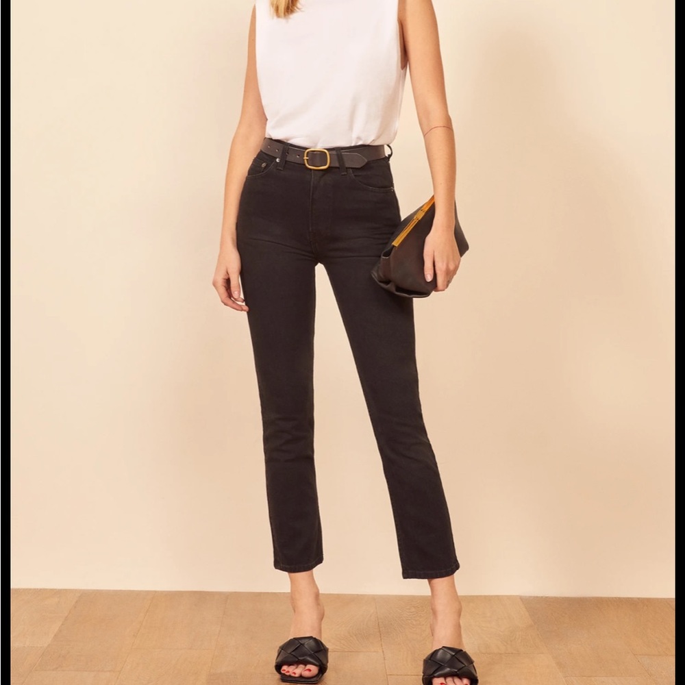 Reformation Lisa High Straight Crop - Picture 5 of 9